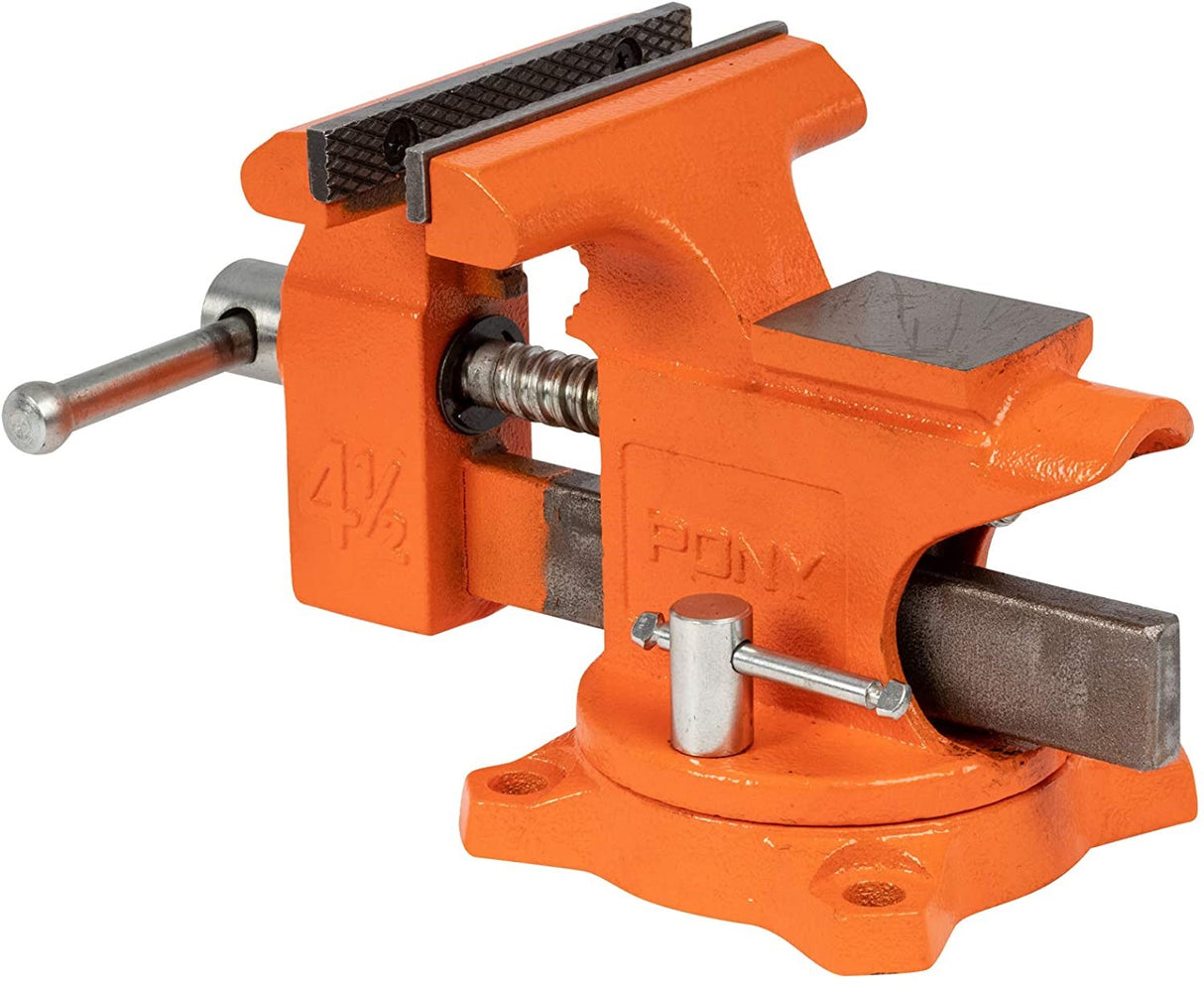 Pony Jorgensen Light-Duty Bench Vice With Swivel Base