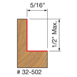 Freud Rebate Edge Moulding Router Bit Set 1/4in Shank