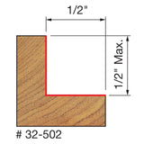 Freud Rebate Edge Moulding Router Bit Set 1/4in Shank