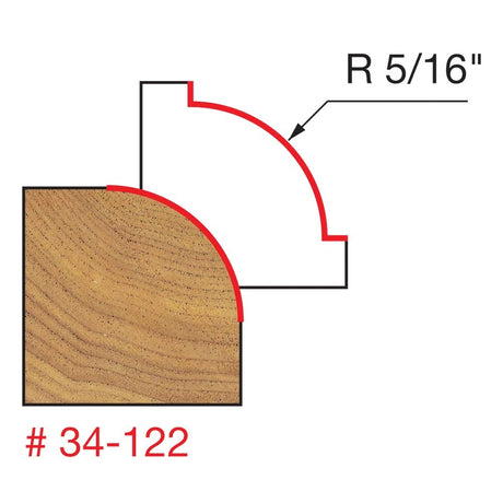 Freud Quadra-Cut Round Over Router Bits 1/2in Shank