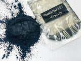 Health of Mind Art Pearlescent Pigment Mica Powder for Epoxy Resin - Jet Black 50g