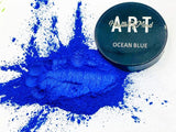 Health of Mind Art Pearlescent Pigment Mica Powder for Epoxy Resin - Ocean Blue 50g