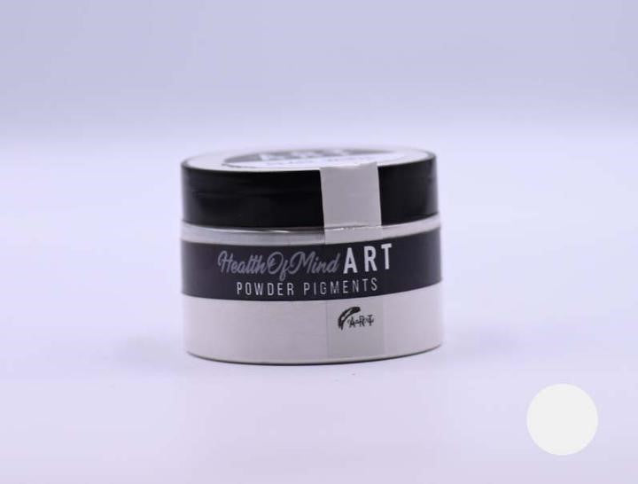 Health of Mind Art Pearlescent Pigment Mica Powder for Epoxy Resin - Pearl White 50g