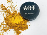 Health of Mind Art Pearlescent Pigment Mica Powder for Epoxy Resin - Rich Gold 50g