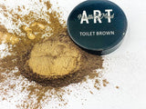 Health of Mind Art Pearlescent Pigment Mica Powder for Epoxy Resin - Toilet Brown 50g