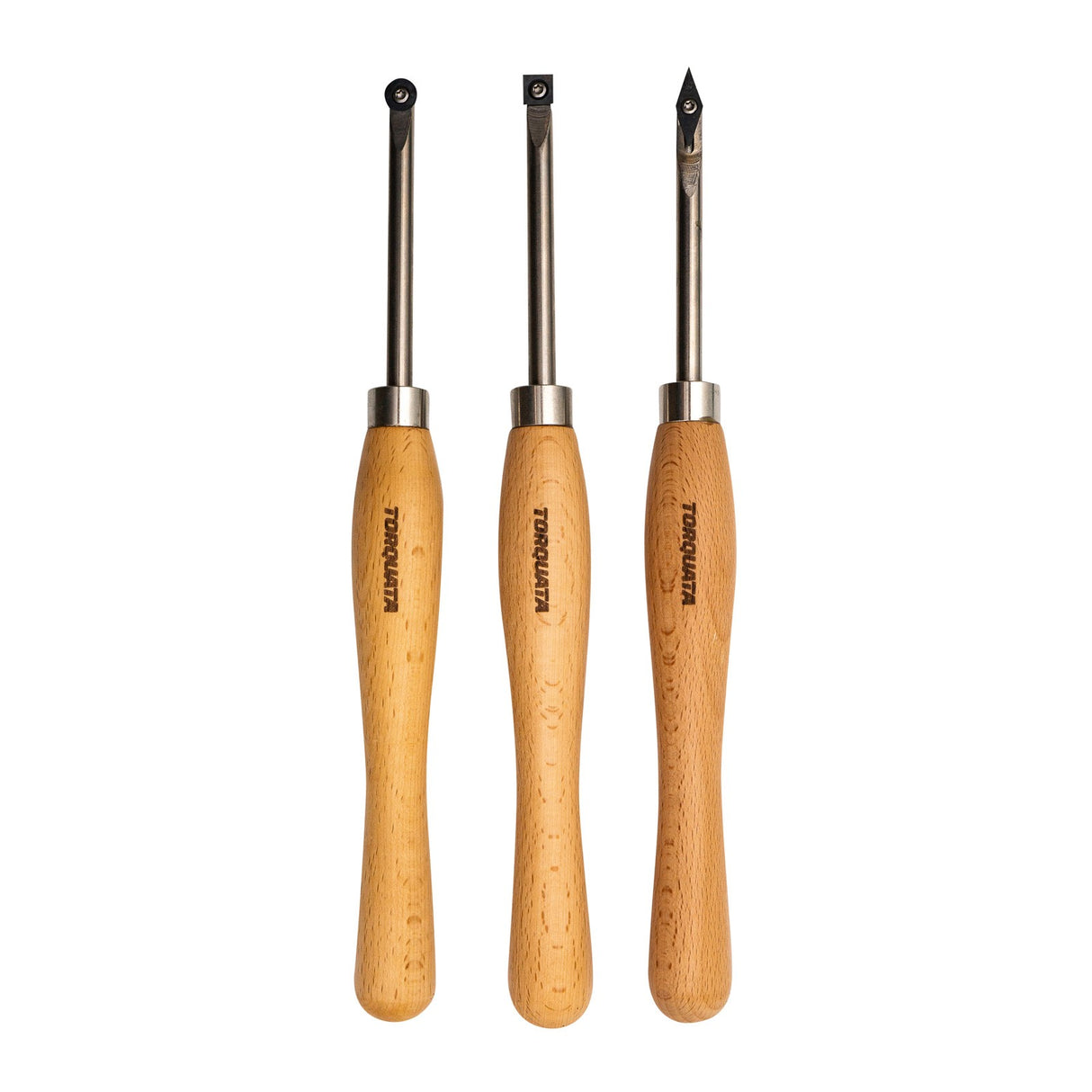 Torquata Tungsten Carbide Mini Length Wood Turning Tool Set of 3