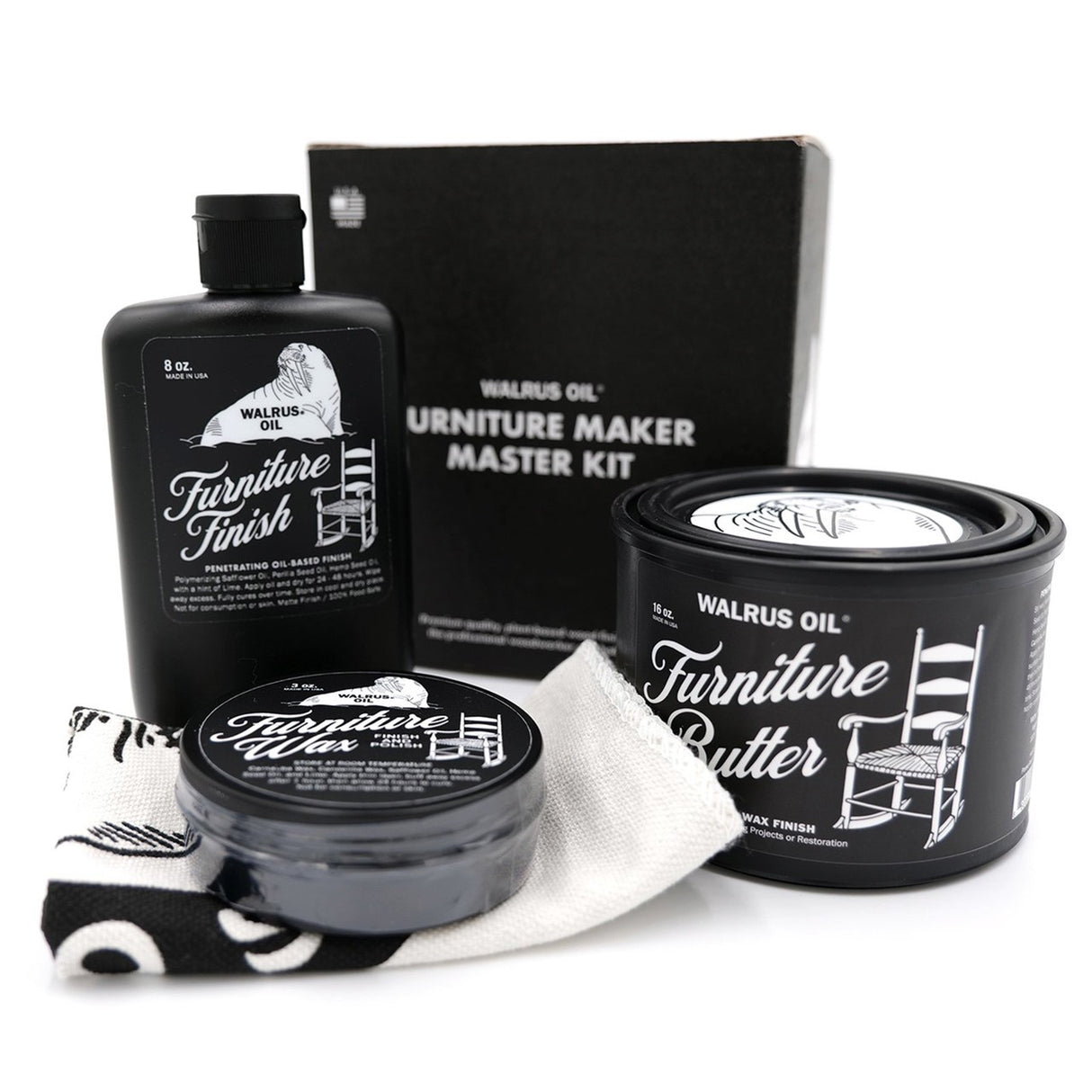 Walrus Oil Master Finishing Set for Furniture Makers