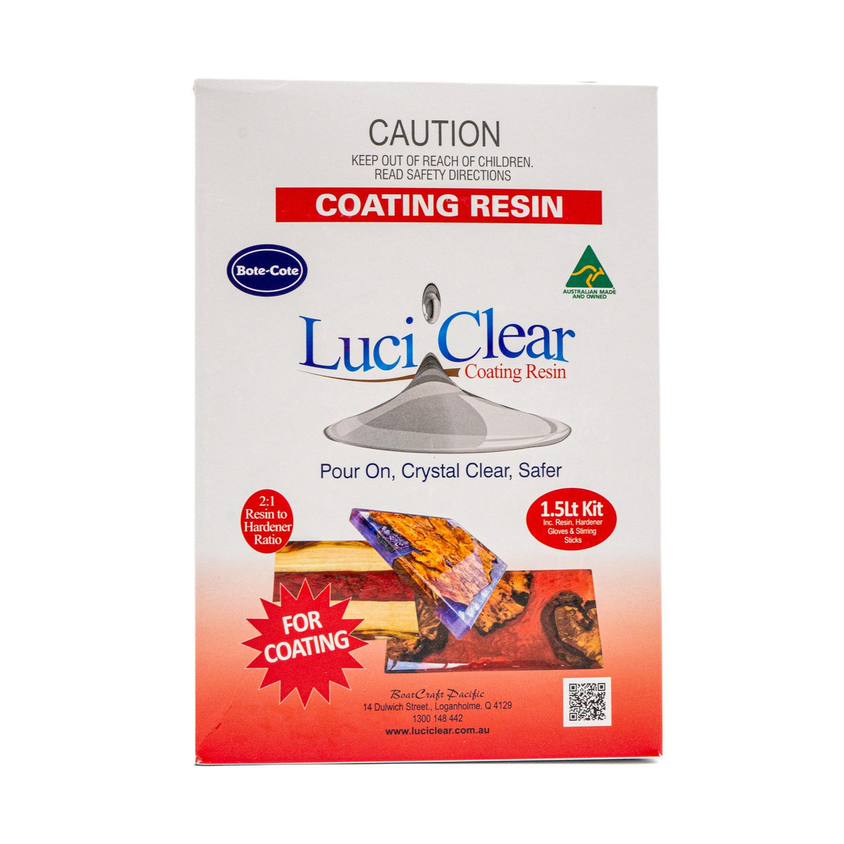 Luci Clear Coating Resin for Clear Wood Finishing