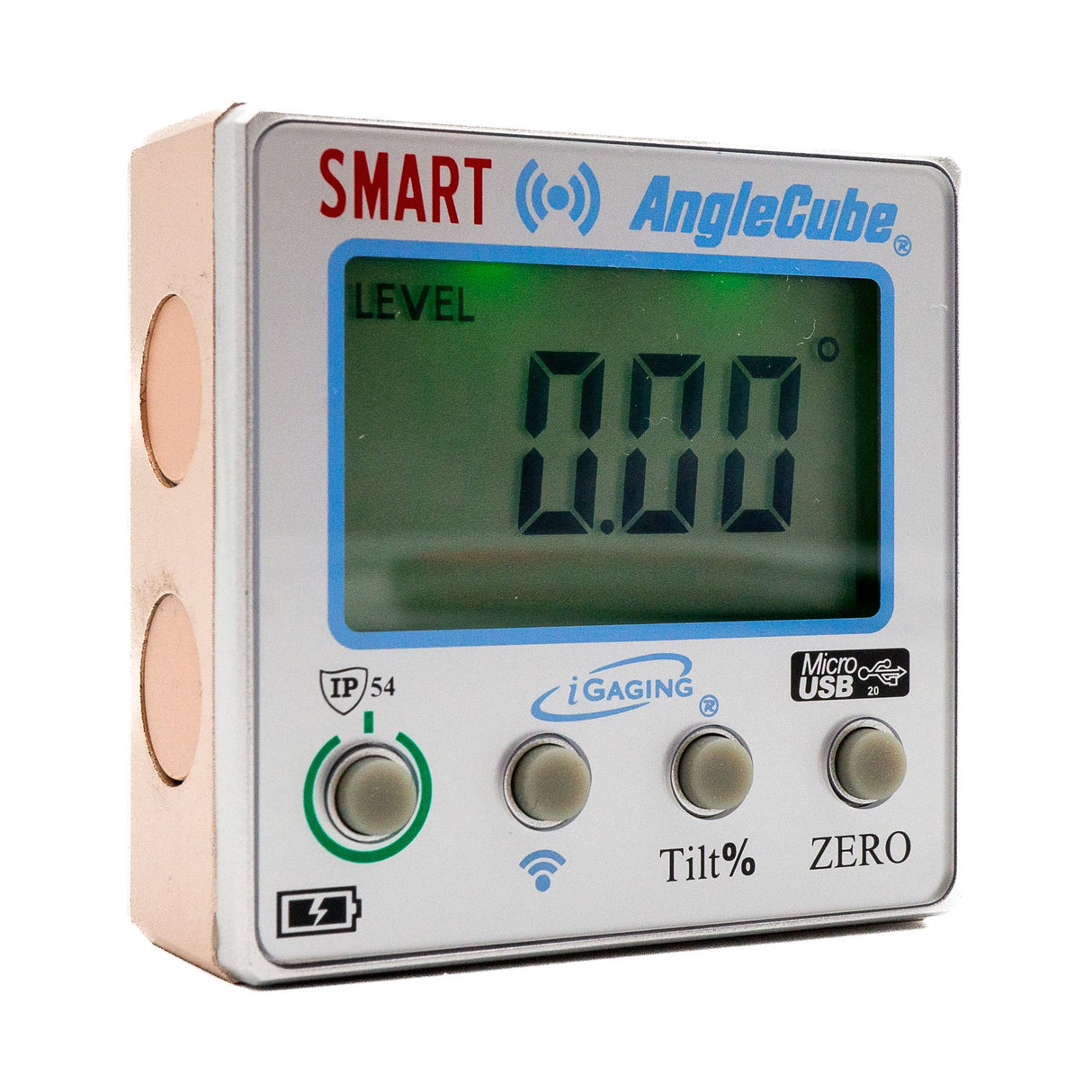 iGaging AngleCube Wireless Digital Bevel Gauge Protractor Level