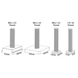 Milescraft TrackLock Universal T-Track Clamp Base Conversion Kit for Bench Clamps