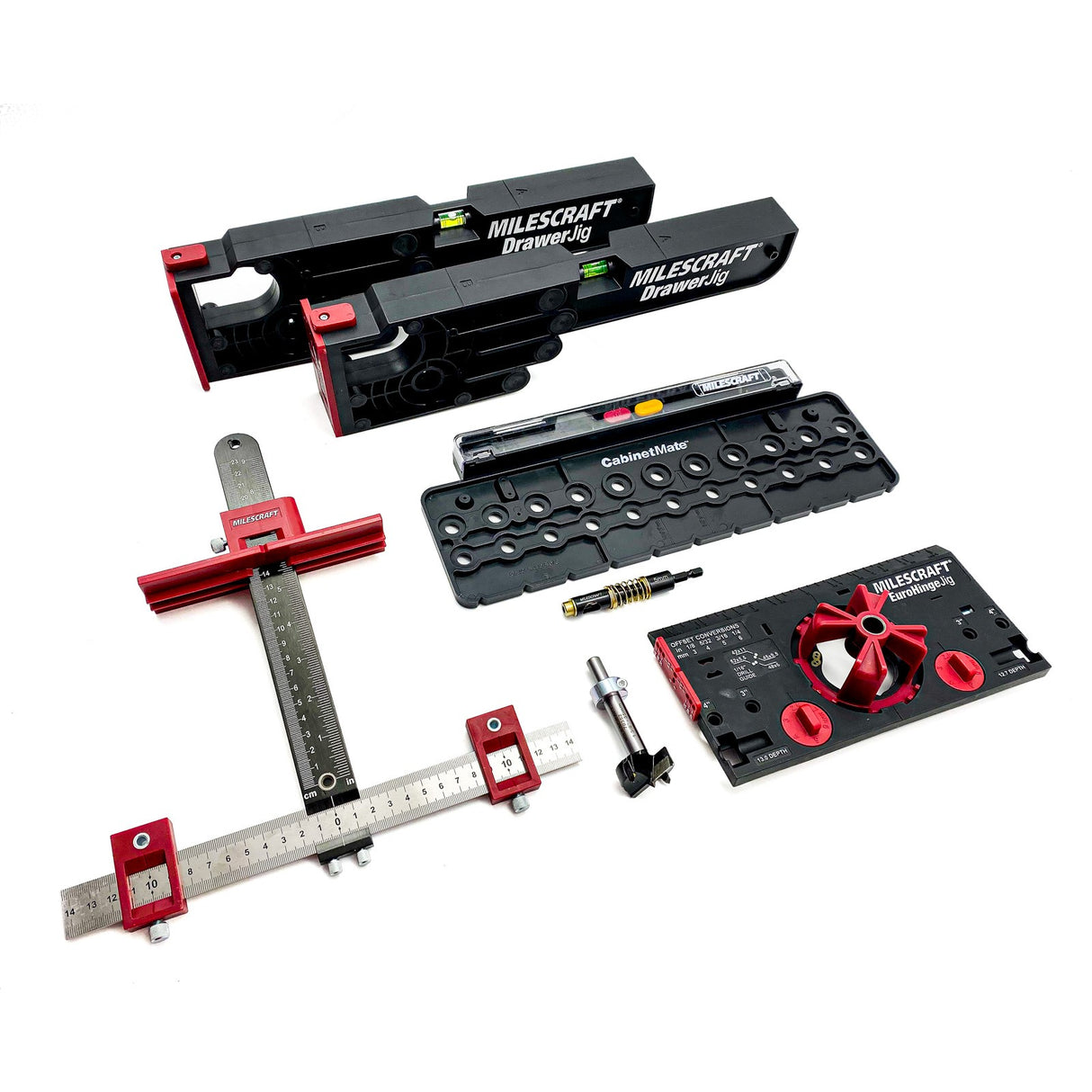 Milescraft Cabinet Makers Hardware and Hinge Jig Set