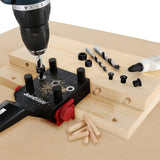 Milescraft Dowelling Jig Kit Self-Centering Metric Dowel Set