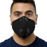 RZMask M2 Dust Face Mask Breathable Mesh Black with Replaceable Filters