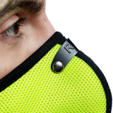 RZMask M2 Dust Face Mask Breathable Mesh Safety Green with Replaceable Filters