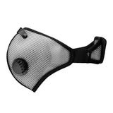 RZMask M2 Dust Face Mask Breathable Mesh Titanium with Replaceable Filters