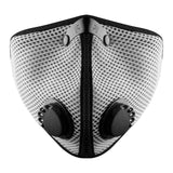 RZMask M2 Dust Face Mask Breathable Mesh Titanium with Replaceable Filters