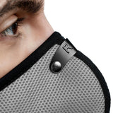 RZMask M2 Dust Face Mask Breathable Mesh Titanium with Replaceable Filters