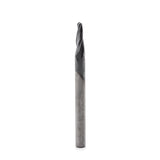 Torquata 1/4in Shank Triple Flute Tapered 1/16in Radius Spiral Up Cut ZrN Coated CNC Bits