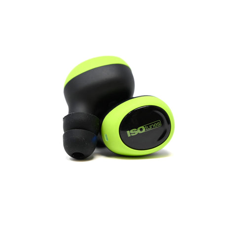 ISOtunes FREE 2.0 Wireless Bluetooth Earbuds - Safety Green