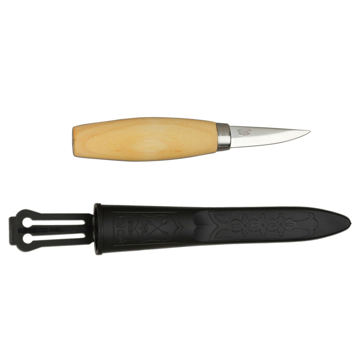 MoraKniv #120 Straight Knife for Spoon Carving with Carbon Steel Blade