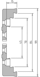 Vicmarc Step Jaws for VM90/100 Chuck for Wood Lathes