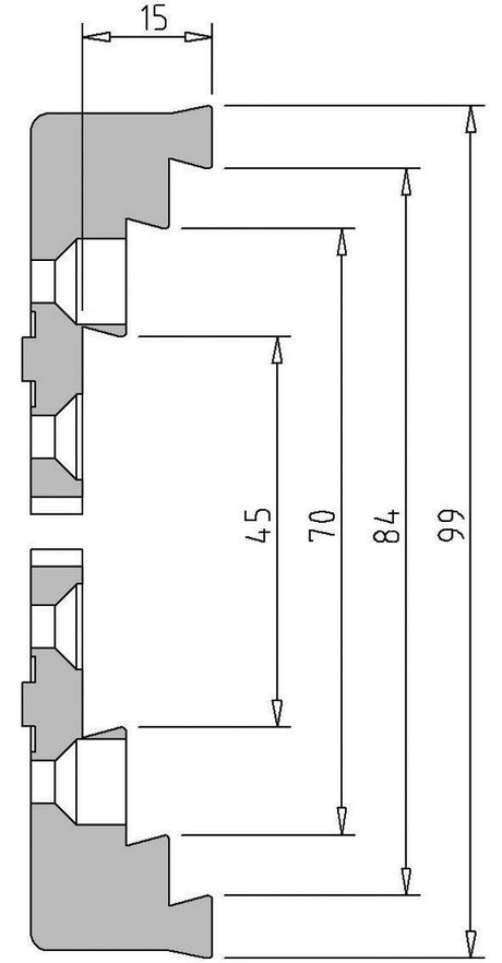 Vicmarc Step Jaws for VM90/100 Chuck for Wood Lathes