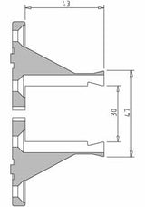 Vicmarc Long Nose Jaws for VM120/150 Chuck for Wood Lathes