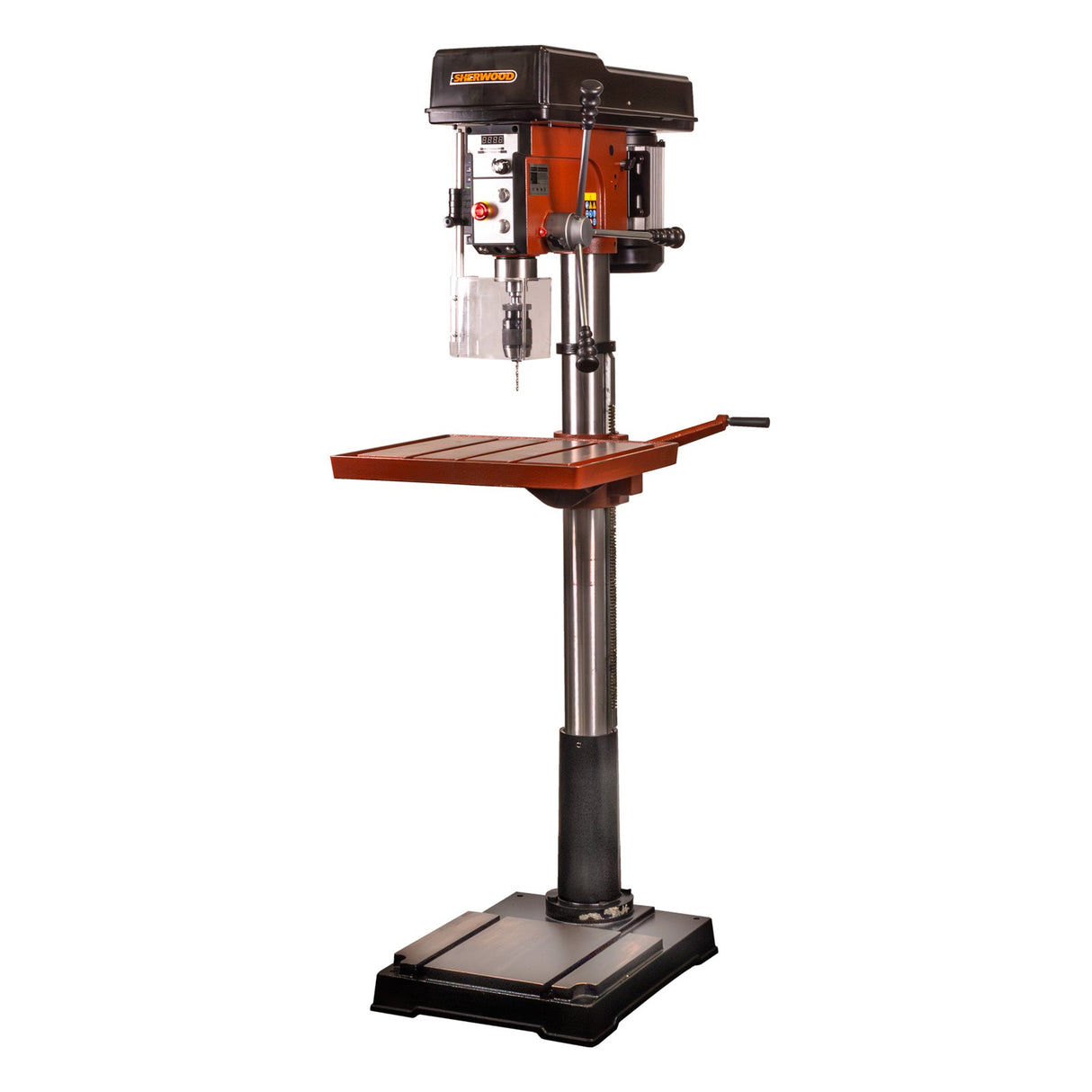 Sherwood EVS Pedestal Drill Press 1500W Variable Speed Floor Standing