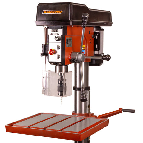 Sherwood EVS Pedestal Drill Press 1500W Variable Speed Floor Standing