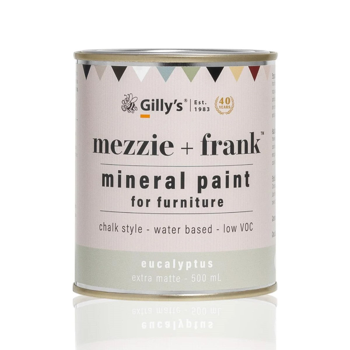 Mezzie + Frank Chalk Style Mineral Paint for Furniture - Eucalyptus