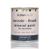 Mezzie + Frank Chalk Style Mineral Paint for Furniture - Midnight Oil