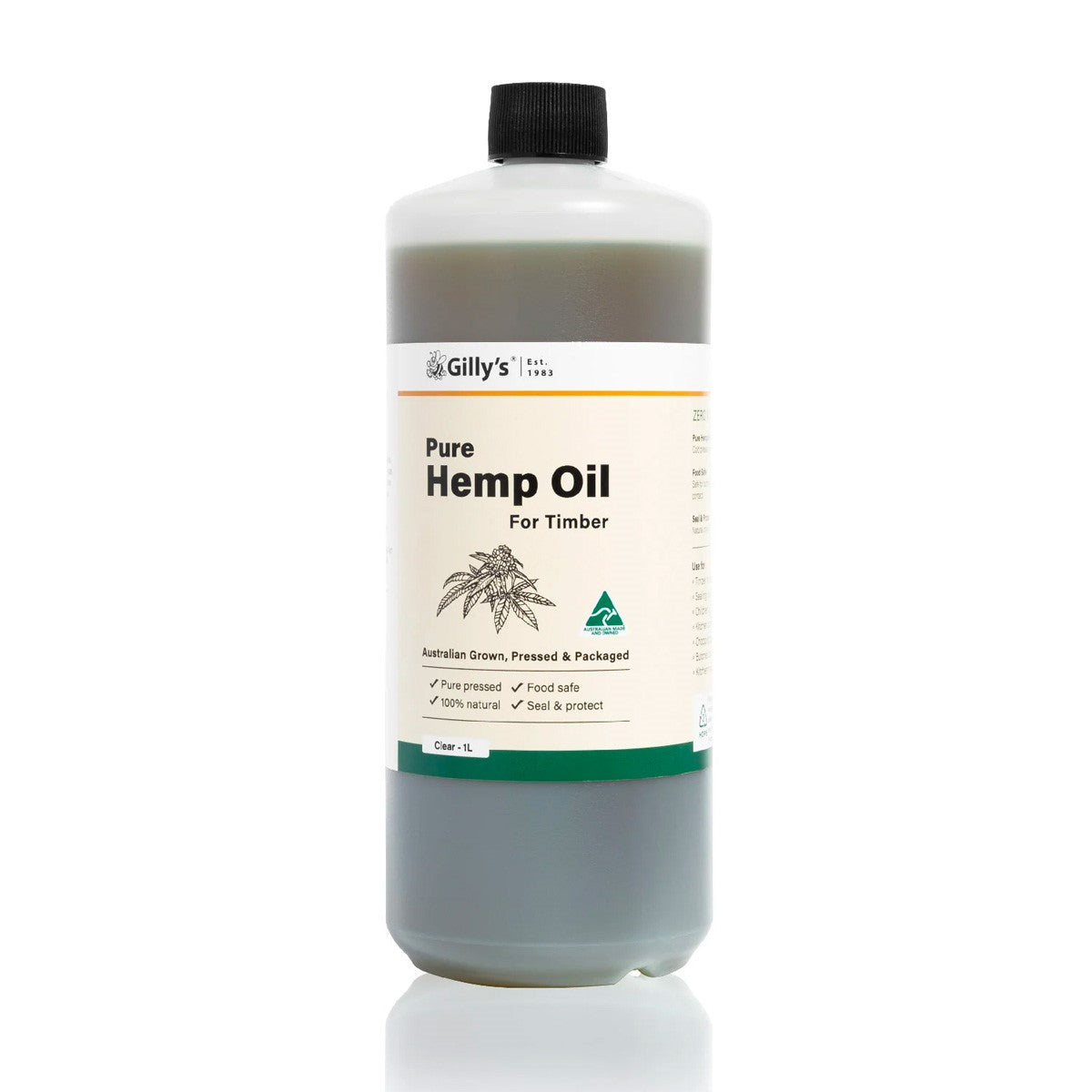 Gilly's Pure Hemp Oil Natural Finish for Timber