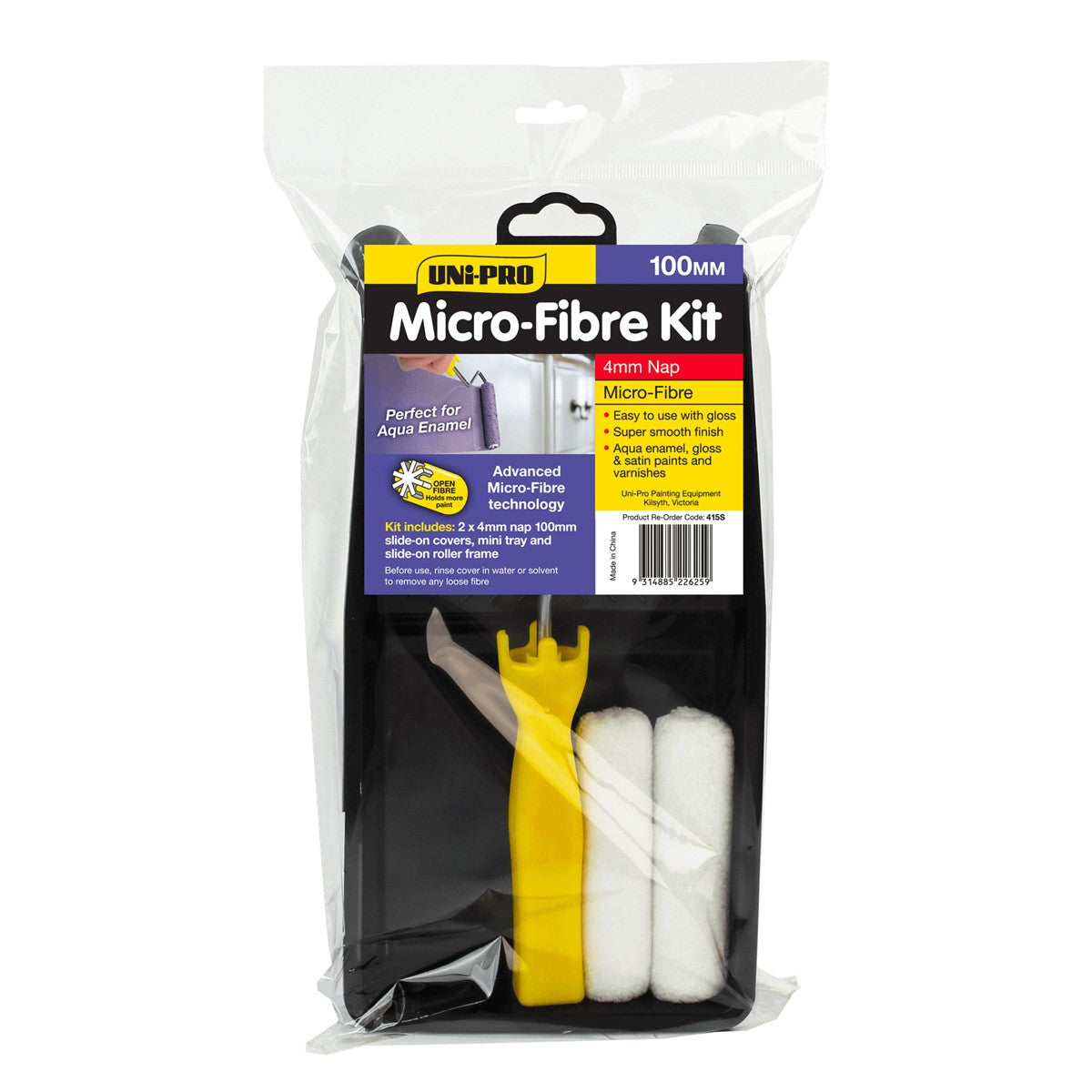 UniPro Microfibre Roller Kit - 100mm