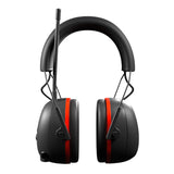 ISOtunes Air Defender AM/FM Earmuffs - Black/Safety Red