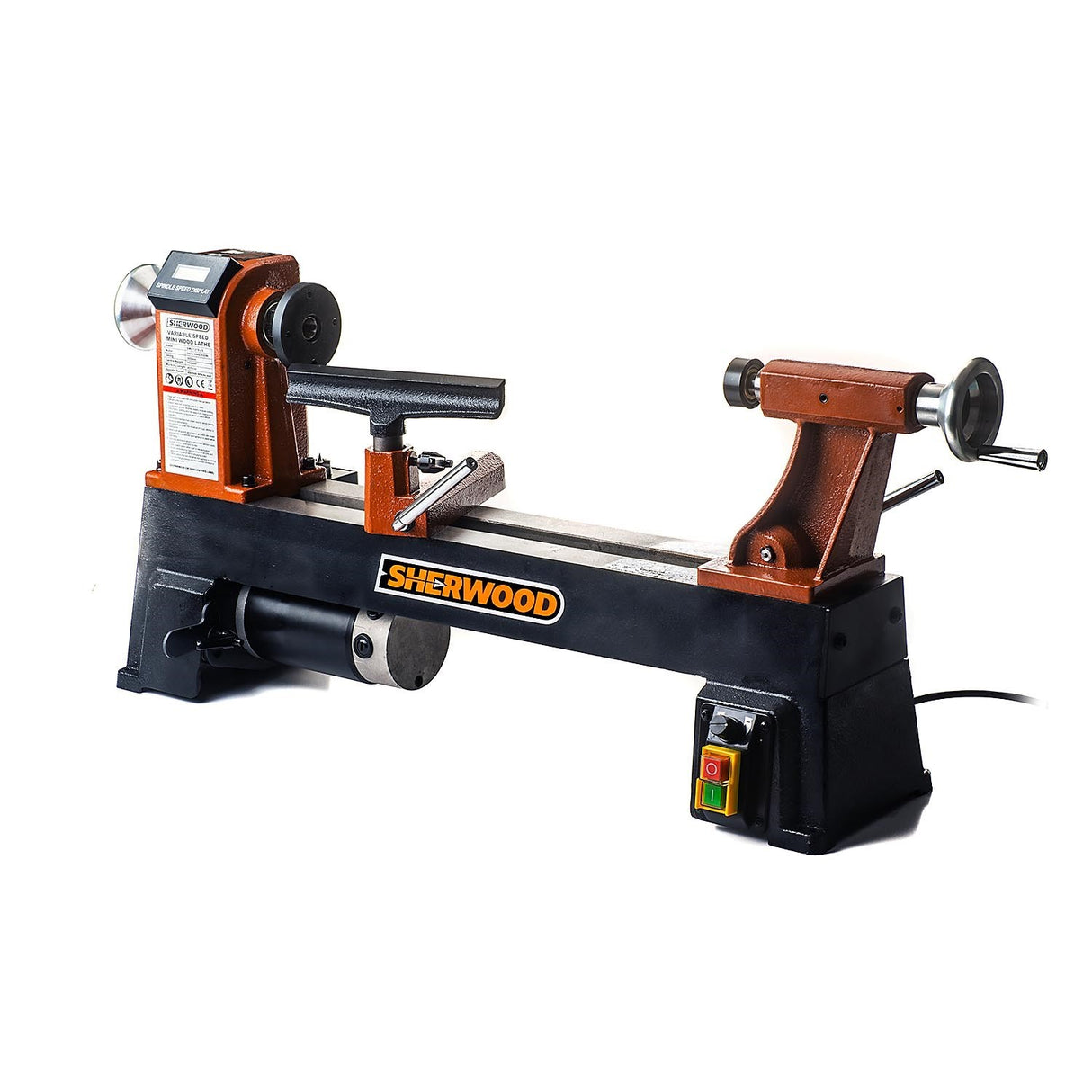 Sherwood Mini Wood Lathe 305mm Swing 550W Variable Speed