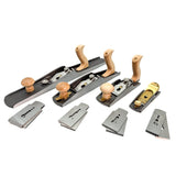 Melbourne Tool Company Low Angle Block, Jack, Smoothing & Jointing Hand Plane Set Plus Blades