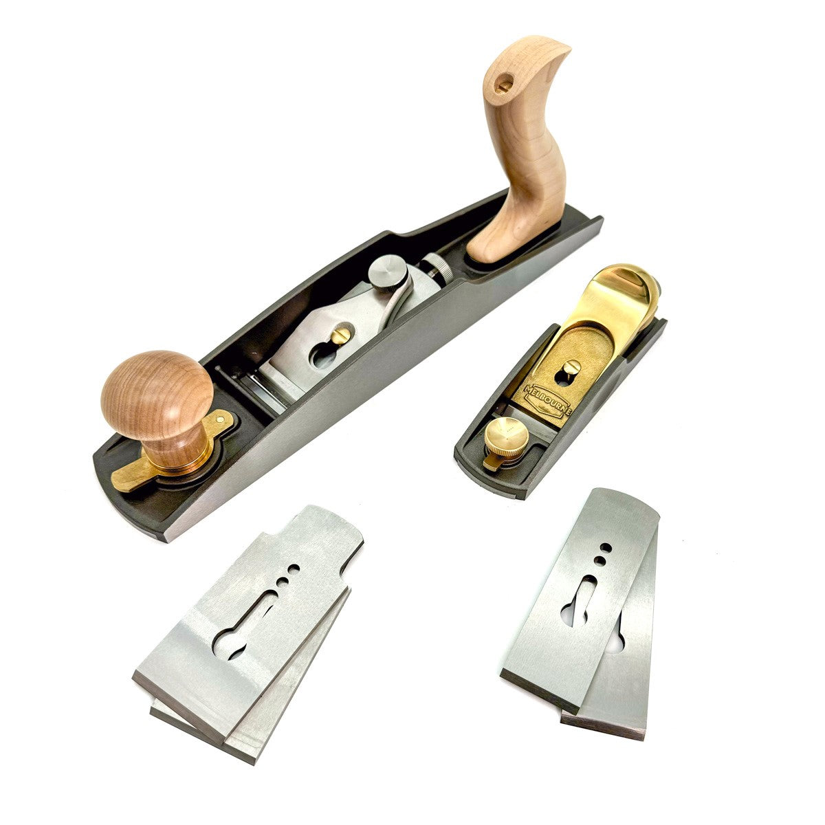 Melbourne Tool Company Low Angle Block & Jack Hand Plane Set Plus Blades