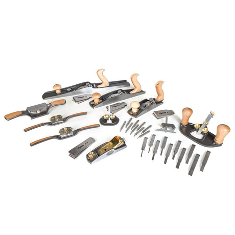 Melbourne Tool Company Set of Nine Hand Planes & Tools Plus Blades