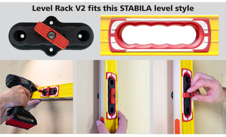 FastCap Spirit Level Rack Mount - Suits Stabila V2