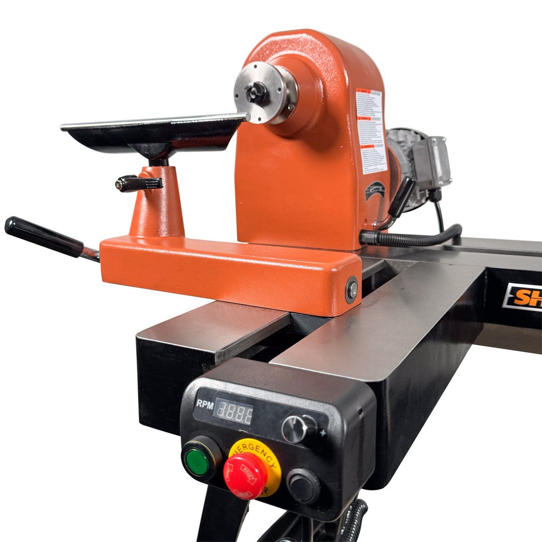 Sherwood Maxi Wood Lathe 230mm Swing Multi-Format 1500W 2HP Variable Speed Three Phase