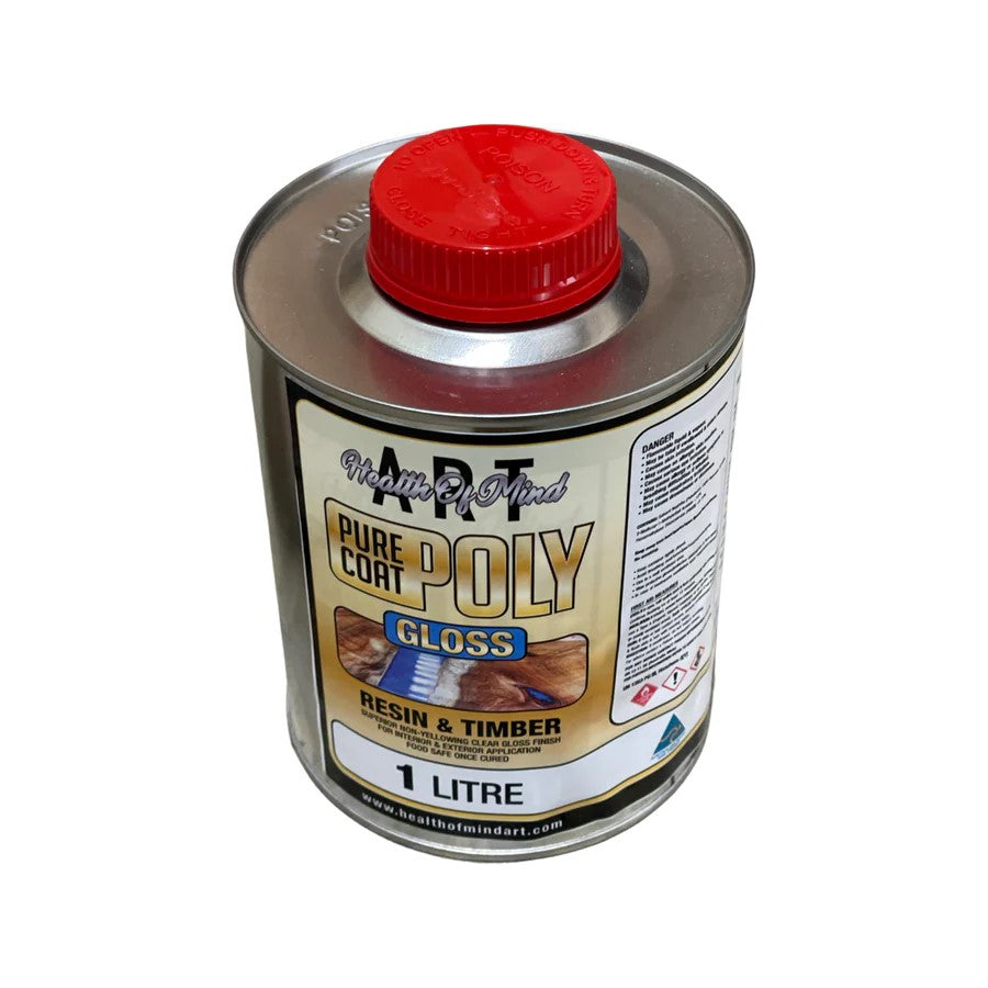 Health of Mind Art Pure Coat Polyurethane Clear Coating Resin