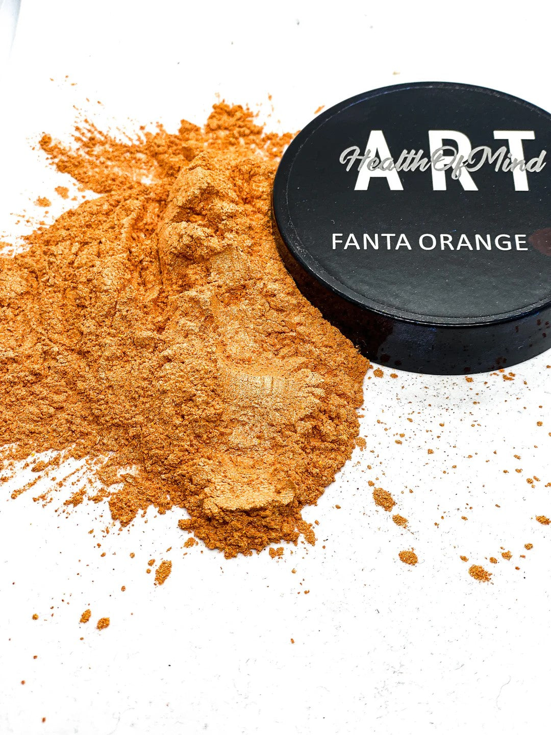 Health of Mind Art Pearlescent Pigment Mica Powder for Epoxy Resin - Fanta Orange 50g