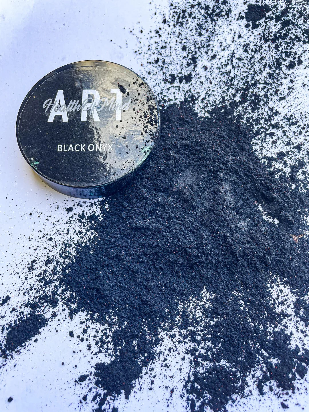 Health of Mind Art Pearlescent Pigment Mica Powder for Epoxy Resin - Black Onyx 50g