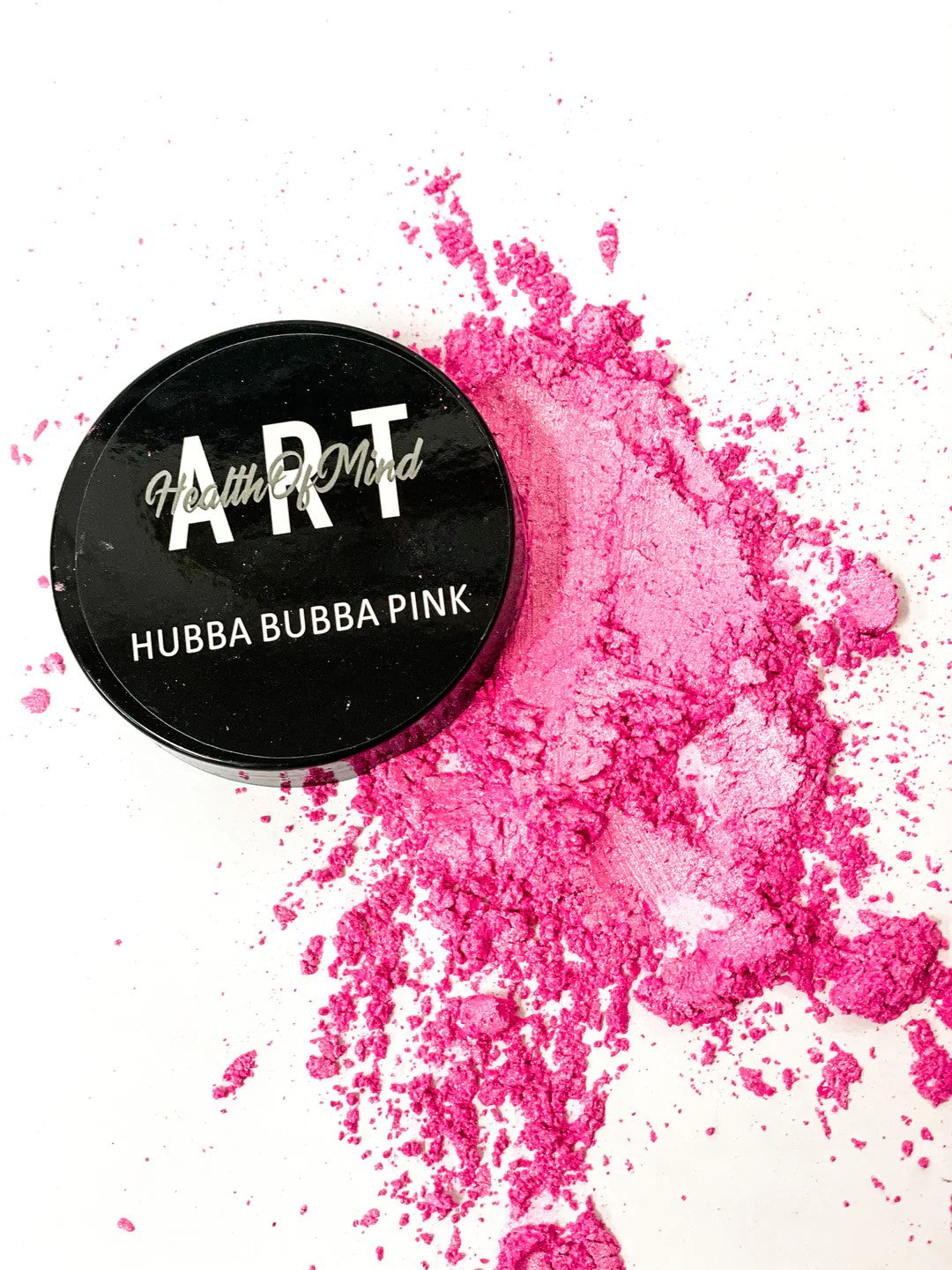 Health of Mind Art Pearlescent Pigment Mica Powder for Epoxy Resin - Hubba Bubba Pink 50g