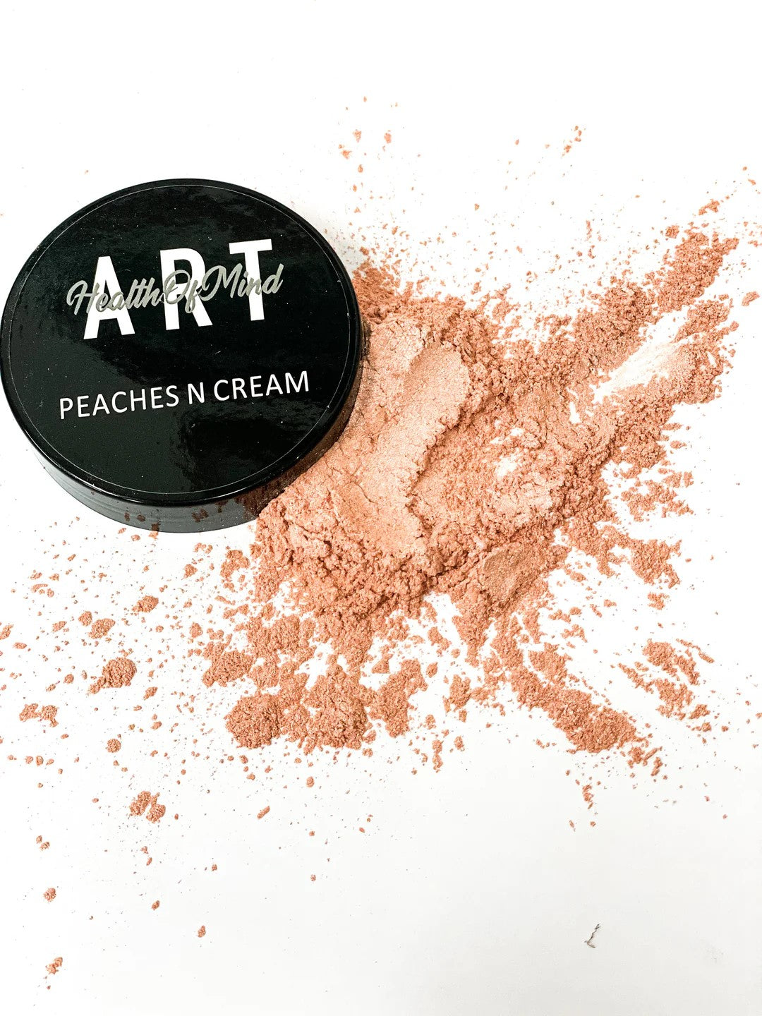 Health of Mind Art Pearlescent Pigment Mica Powder for Epoxy Resin - Peaches N Cream 50g