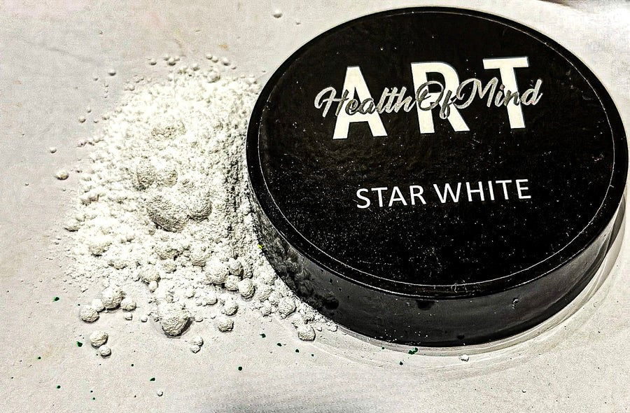 Health of Mind Art Matte Pigment Powder for Epoxy Resin - Star White 50g