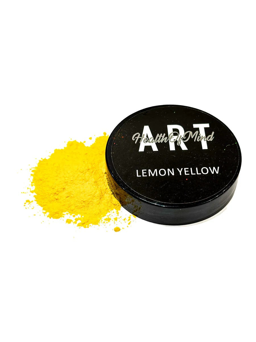 Health of Mind Art Matte Pigment Powder for Epoxy Resin - Lemon Yellow 50g