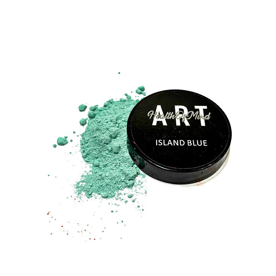 Health of Mind Art Matte Pigment Powder for Epoxy Resin - Island Blue 50g