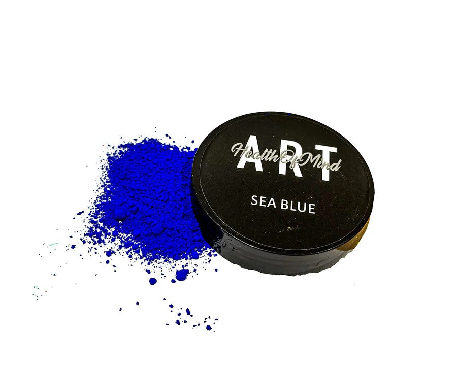 Health of Mind Art Matte Pigment Powder for Epoxy Resin - Sea Blue 50g