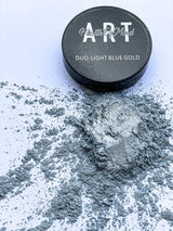 Health of Mind Art Duo Colour Pigment Mica Powder for Epoxy Resin - Light Blue/Gold 50g